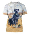 All Over Print Black Labrador-Apparel-HbArts-T-Shirt-S-Vibe Cosy™