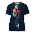 3D all over print astronaut with four planets-Apparel-HbArts-T-Shirt-S-Vibe Cosy™