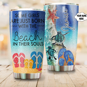 Beach in their souls stainless steel tumbler HAC050602-HG-Vibe Cosy™