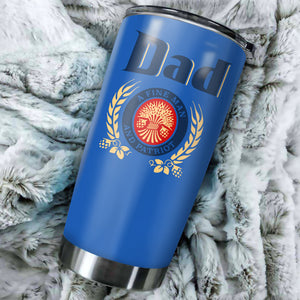 Dad, blue a fine man and patriot, stainless steel tumbler HAC060601S2-HG-Vibe Cosy™