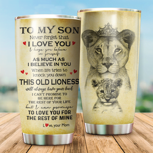 To My Son From Mom Stainless Steel Tumbler 20oz NDD10282003