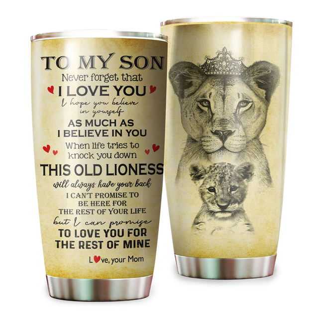 To My Son From Mom Stainless Steel Tumbler 20oz NDD10282003