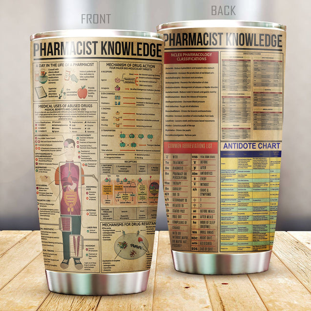 Pharmacist knowledge stainless steel tumbler HAC110401-HG-Vibe Cosy™