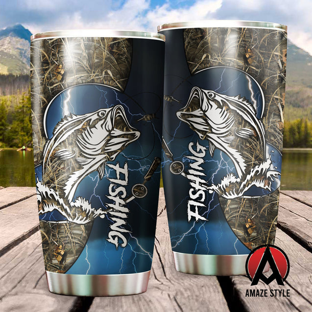 Bass fishing Sport - Blue version Stainless Steel Tumbler 20 Oz TR121102 - Amaze Style™-Tumbler