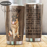 German shepherd stainless steel tumbler custom name HAC080402-HG-Vibe Cosy™