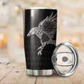 Vikings - The Raven of Odin Tattoo Tumbler-HP Arts-Vibe Cosy™
