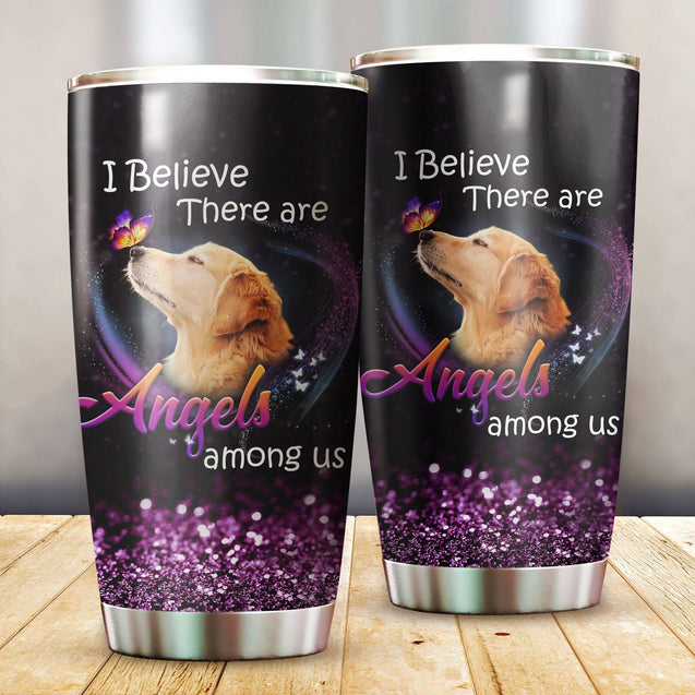 I believe there are Angels among us - Tumbler Golden Retriever-NNK-Vibe Cosy™