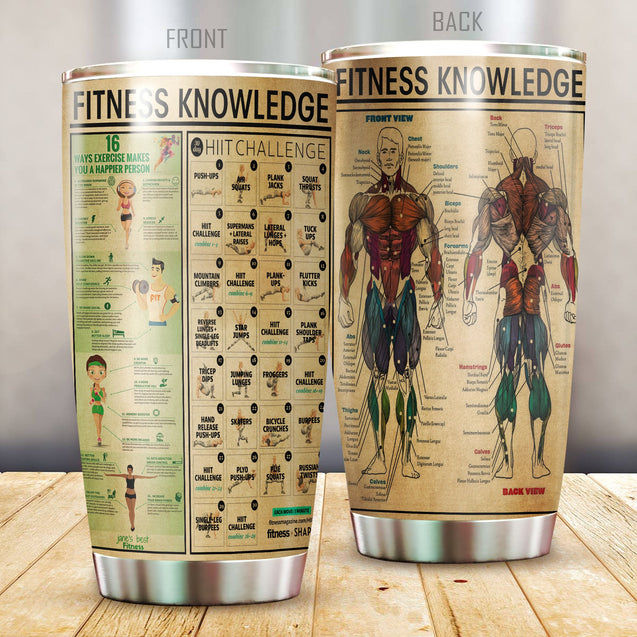 Fitness knowledge stainless steel tumbler HAC180406-HG-Vibe Cosy™