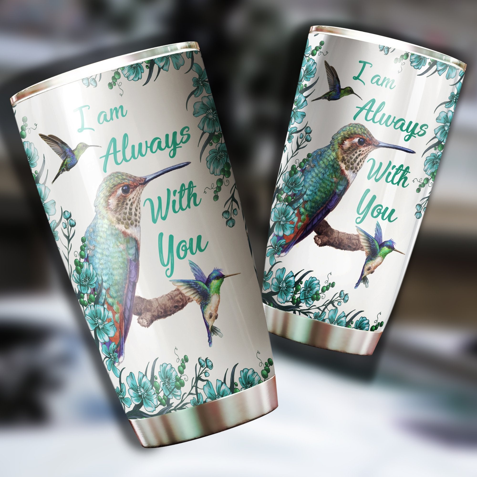 Blue hummingbird I am always with you tumbler HG HAC180101-HG-Vibe Cosy™
