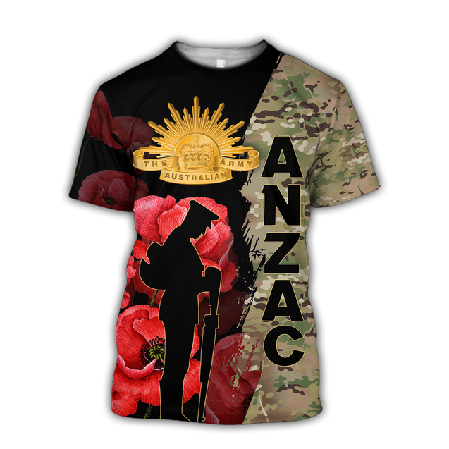 Premium Anzac Day Camo 3D Printed Unisex Shirts TN NTN08042101