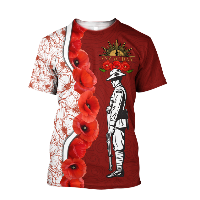 Anzac Day 3D Printed Unisex Shirts TN PD13042101