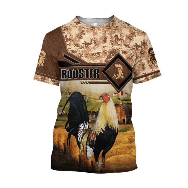 Rooster 3D Printed Unisex Shirts Pi15042104