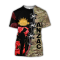 Premium Anzac Day 3D Printed Unisex Shirts TN NTN17042104