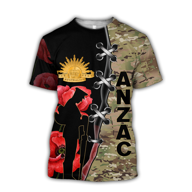 Premium Anzac Day 3D Printed Unisex Shirts TN NTN17042104