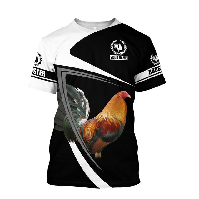 Rooster Personalized Name 3D All Over Printed Unisex Hoodie