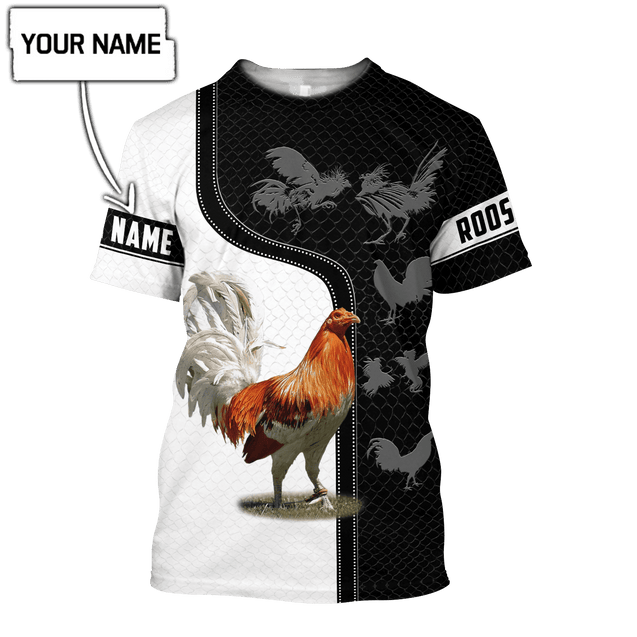 Personalized Rooster 3D Printed Unisex Shirts DD24042105