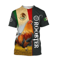 Rooster Mexico 3D All Over Printed Hoodie