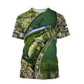 Bass Fishing Real Painting camo 3D print shirts