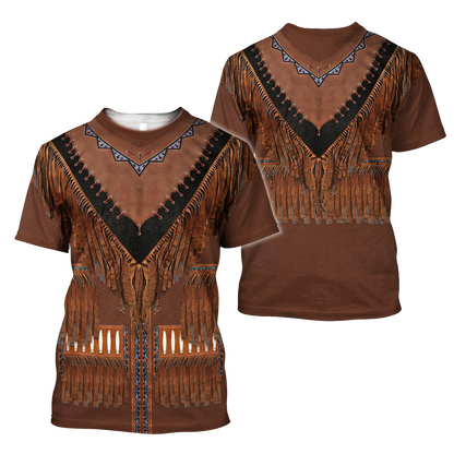 Native Cowboy Jacket No8 Cosplay 3D Over Printed Unisex Deluxe Hoodie ML