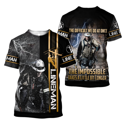 Premium Lineman All Over Printed Shirts For Men And Women MEI