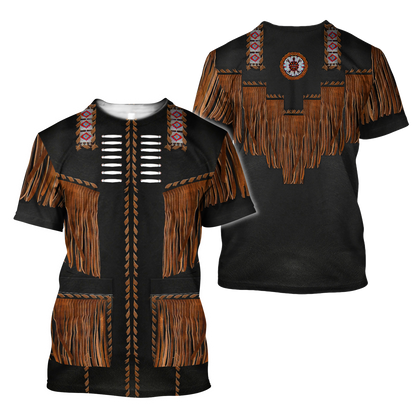 Native Cowboy Jacket No9 Cosplay 3D Over Printed Unisex Deluxe Hoodie ML