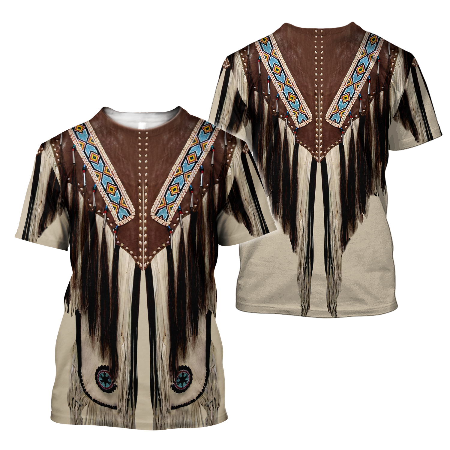 Native Cowboy Jacket No11 Cosplay 3D Over Printed Unisex Deluxe Hoodie ML