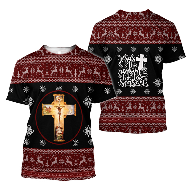 Jesus Christmas  3D All Over Printed Shirts For Men and Women