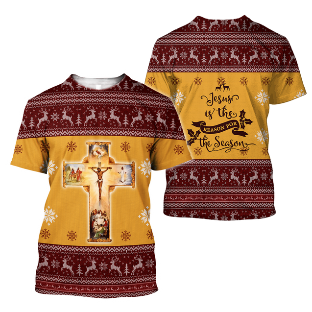 Jesus Christmas 3D All Over Printed Shirts For Men and Women