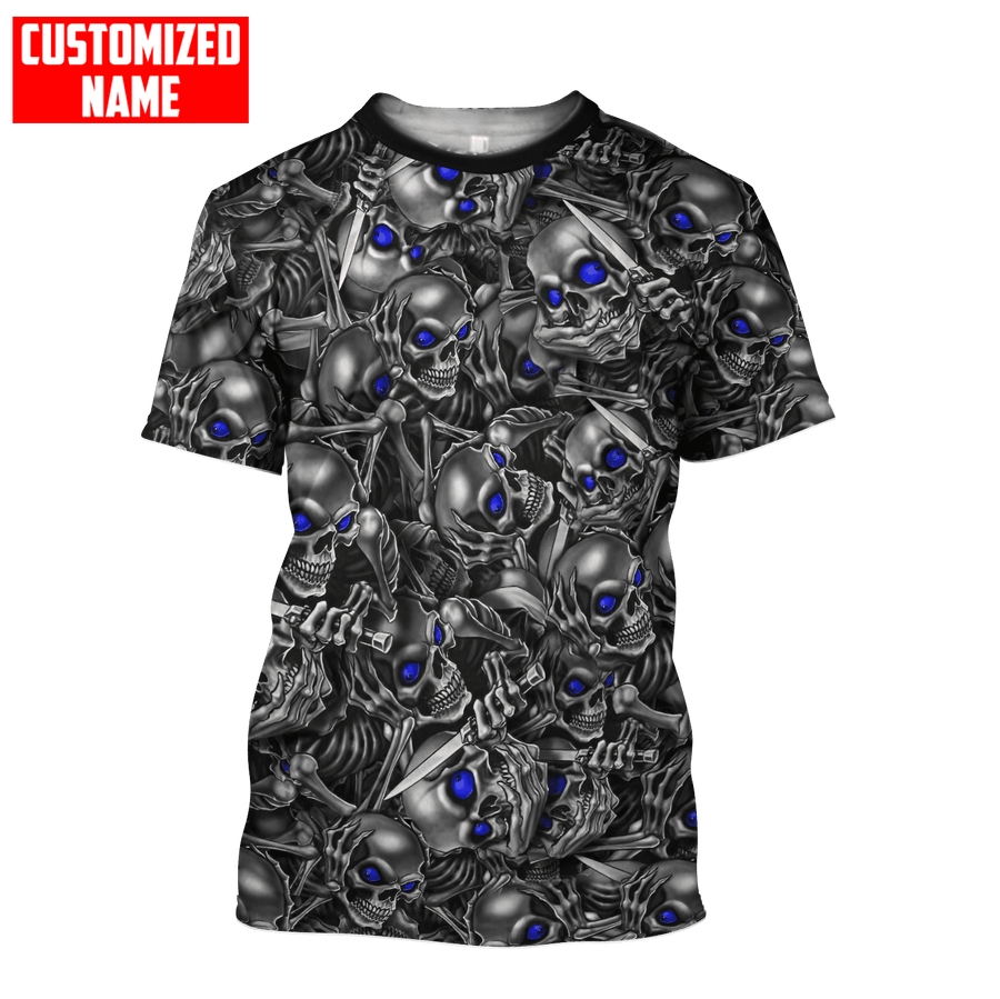 Blue Eyes Skull Unisex T-shirt KL12112201