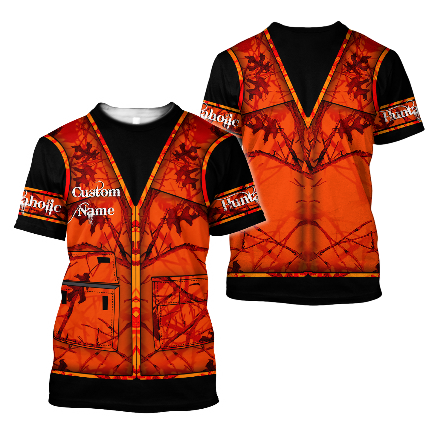 Premium Hunting for Hunter Custom Name 3D Printed Unisex Shirts