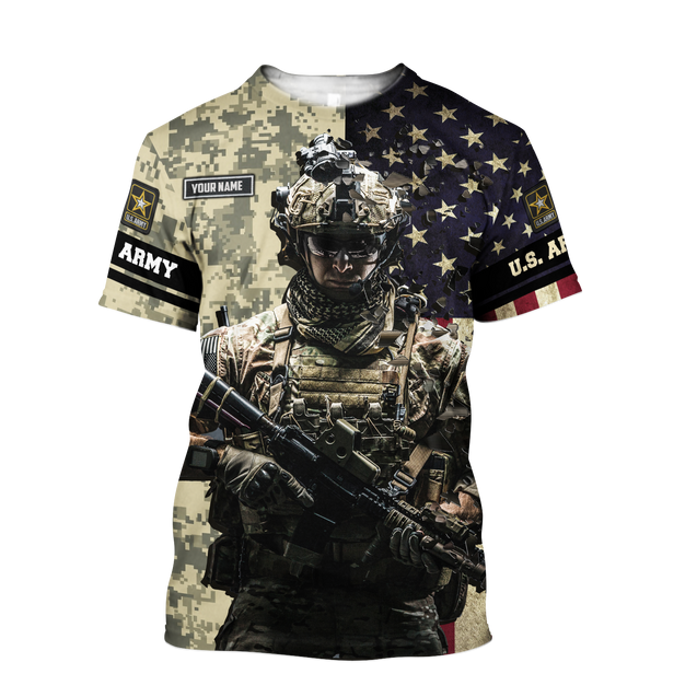 Army Customize Name 3D All Over Printed Shirts MH18112005