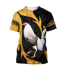 Premium Rooster 3D All Over Printed Unisex Shirts