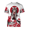 Cat Samurai 3D All Over Printed Unisex Shirts