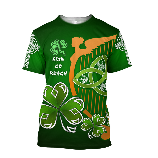 Premium Unisex Hoodie Irish St.Patrick Day The Harp The Shamrock And The Trinity ML