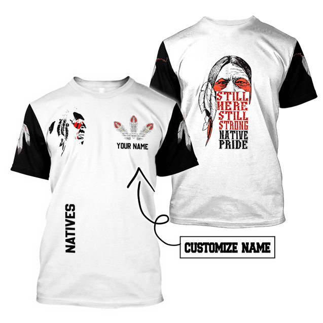 Customized Name Native American 3D All Over Printed Unisex Shirts