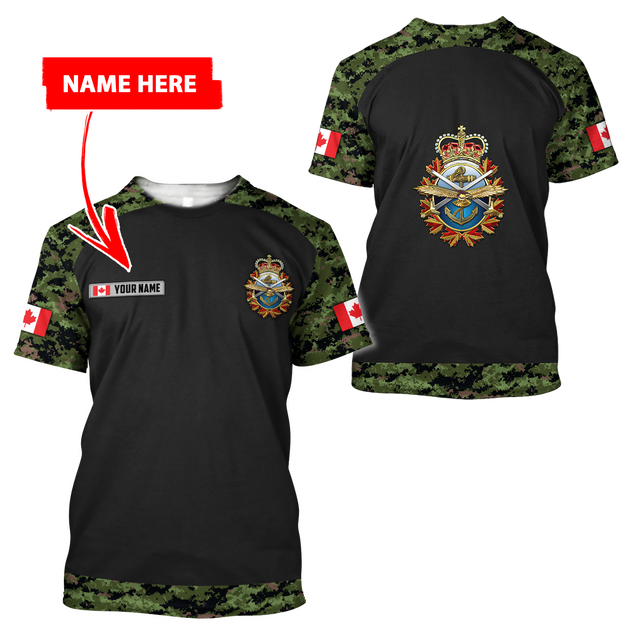 Personalized Name XT Canadian Armed Forces Pullover 3D All Over Printed Shirts PD15032102