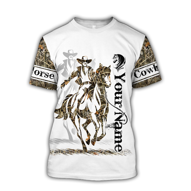 Personalized Name Rodeo 3D All Over Printed Unisex Shirts Cowboy Tattoo Ver 2