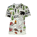 Camping 3D All Over Printed Unisex Shirts Camp Maps
