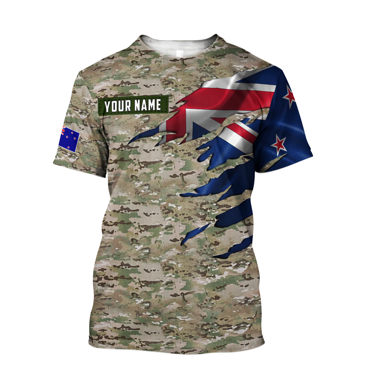 Remembrance New Zealand Camo Soldier 3D print shirts