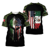 Mexico In My Vein 3D All Over Printed Unisex Shirts