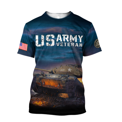 US Army Veteran 3D All Over Printed Shirts PD05012102