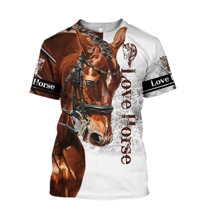 Love Horse 3D All Over Printed Shirts TR06012101