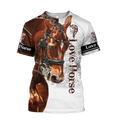 Love Horse 3D All Over Printed Shirts TR06012101