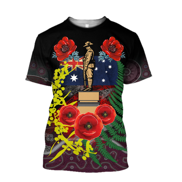 Lest We Forget - Anzac Day 3D All Over Printed Shirts