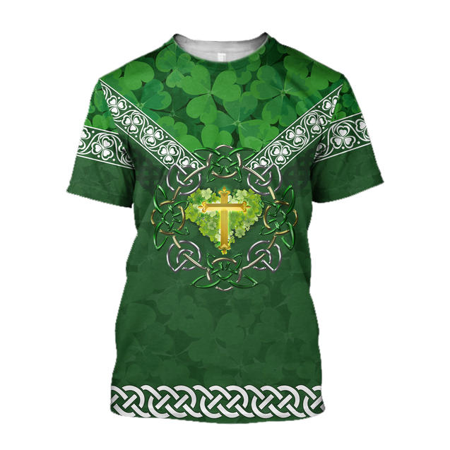 Premium Christian Jesus Easter St Patrick's Day 3D All Over Printed Unisex Shirts