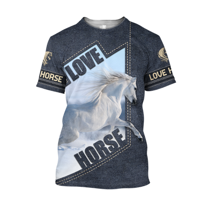 Love Horse  3D All Over Printed Shirts Pi112094XT
