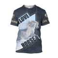 Love Horse  3D All Over Printed Shirts Pi112094XT