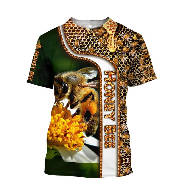 Premium Unisex All Over Printed Honey Bee Shirts MEI