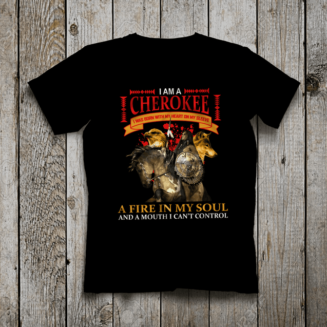 I Am Cherokee Native American T-Shirt SN20012203