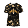 Premium Unisex All Over Printed Golden Bee Shirts MEI